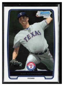 2012 Bowman Chrome Prospects #BCP115 Sam Stafford 1st Bowman - Picture 1 of 2