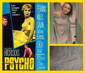 (RARE) Full Size Shower Curtain autographed by Psycho Janet Leigh HUGE Auto - Picture 1 of 4
