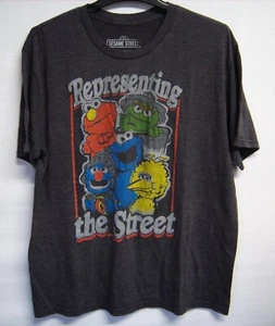 Vtg Sesame Street Representing The Street Elmo,Oscar,Cookie,Big Bird T Shirt XL - Picture 1 of 7