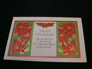 Weihnachts Postkarte - Frohe Weihnachten an alle - unbespielt - Bild 1 von 2