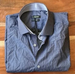 Herren Remus Herren hoher Kragen schmale Passform langarm marineblau schmales Hemd 15,5/39 - Bild 1 von 14