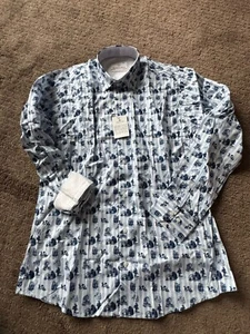Abraham Moon Men’s Striped button shirt - Picture 1 of 5