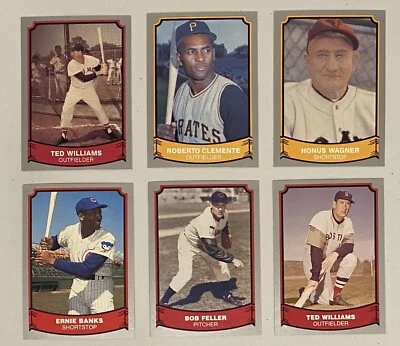 Lote de 6 cartas Pacific Legend 1989 grandes de todos los tiempos - Williams Clemente Wagner - como nuevo Foto 1 de 4