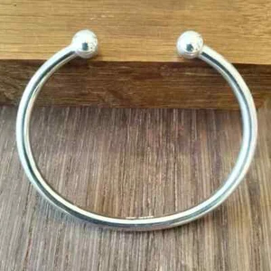 Solid Torque Bangle 925 Silver Torque Bangle Men's Torque Bangle Silver Bangle - Picture 1 of 5