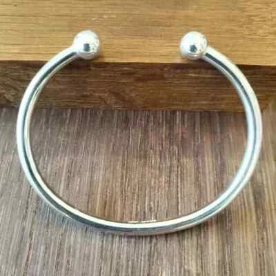 Solid Torque Bangle 925 Silver Torque Bangle Men's Torque Bangle Silver Bangle - Image 1 of 4