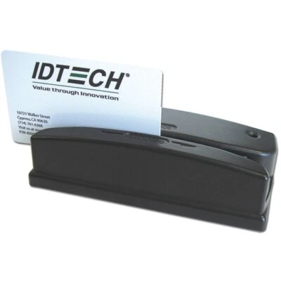 ID Tech WCR3227-633UC Credit Card Reader - Magnetic Stripe Reader - Black - Image 1 of 2