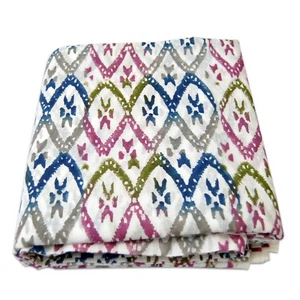 Hand Block Printed Cotton Fabric 5 Yards Voile Dressmaking Sewing Fabrics HDOC3 - Picture 1 of 5