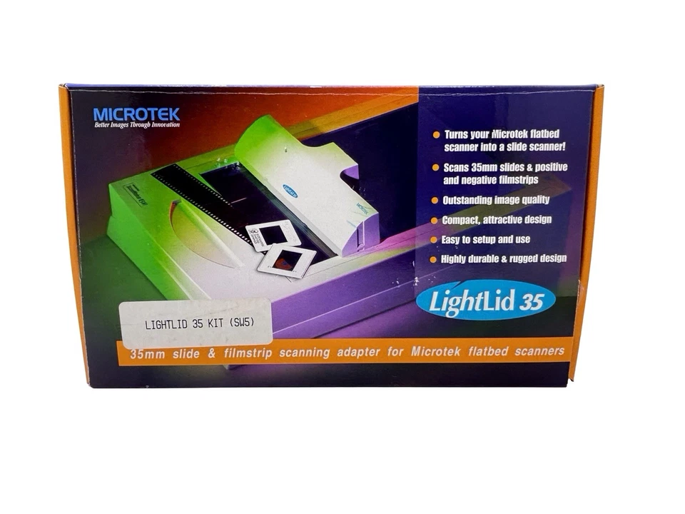 Microtek LightLid 35 - 35mm Slide and Filmstrip Scanning Adapter Slide Scanner - Image 1 of 4
