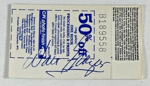 WALT FRAZIER New York Knicks Autographed 1989 NBA Basketball Ticket Stub - Picture 1 of 3