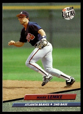 1992 Ultra Mark Lemke Atlanta Braves #165 - Image 1 of 2