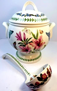 Portmeirion Botanic Garden Large Footed Soup Tureen w/ Ladle – 4–5 Qt, England - Picture 1 of 17
