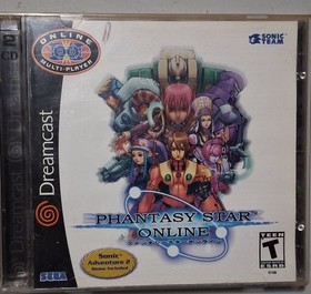 Vintage Sega Dreamcast Phantasy Star Online CIB W Sonic Adventure 2 Trial 