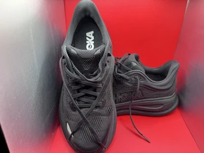 Black Hoka Bondi 9 Running Shoes Mens 8.5D Used Excellent Condition See Photos - Image 1 of 4