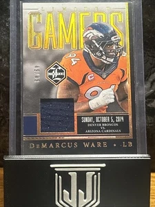 🔥DeMarcus Ware 2023 Limited Gamers Patch #d To 49 Game Worn Broncos 🔥Bookend - Picture 1 of 3