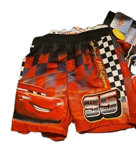Cars Lightning Mcqueen 2 Pack Swim Shorts Boys Size 6 - Picture 1 of 11