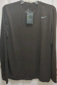 The Nike Tee Herren Braun Langarmshirt Gr. M Neu Mit Etikett - Bild 1 von 10