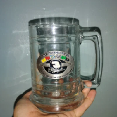 Dale Earnhardt Sr Heavy Glass Mug Stein #3 Nascar Racing Redneck Cup Beer Stein — 第 1/4 张图片