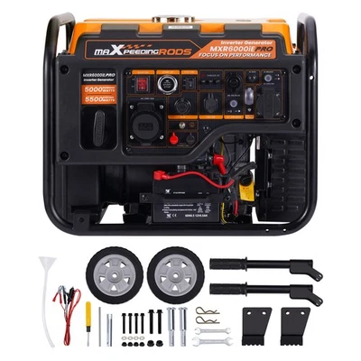 5000W Inverter Stromerzeuger Benzin Generator mit Räder for Camping - Bild 1 von 4