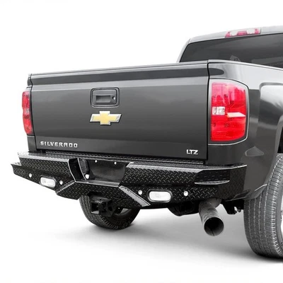 For Chevy Silverado 1500 07-13 Bumper Diamond Series Full Width Black Powder Foto 1 de 4
