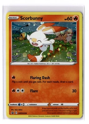 Scorbunny - SWSH244 Sword & Shield Black Star Promo Card - NM - POKEMON TCG - Image 1 of 2