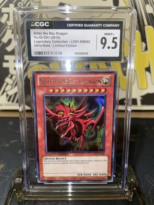 2010 Yugioh Legendary Collection 1 Slifer The Sky Dragon UR LE - CGC 9.5 - Image 1 of 4
