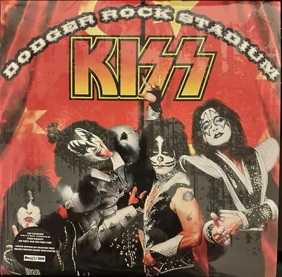 KISS “DODGER ROCK STADIUM” PSYCHO CIRCUS OPENING NIGHT TRIPLE SPLATTER LP/VINYL - Image 1 of 2