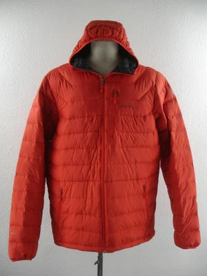 Men's LT Eddie Bauer First Ascent 800 Fill Storm Goose Down Orange Jacket Parka - Image 1 of 4