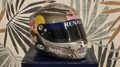 Sebastian Vettel 1:2 Scale Helmet F1 2010 Red Bull Abu Dhabi GP World Champion - Image 1 of 4