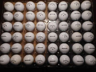 48 pelotas de golf Callaway 2023/2024 Warbird como nuevas AAAAA sin logotipos sin marcas de pluma usadas Foto 1 de 4