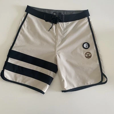 Bañador Hurley Carhartt Phantom Board Shorts para hombre talla 28 beige 7"" Surf - Imagen 1 de 4