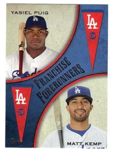 2013 Topps Update Franchise Forerunners Yasiel Matt Kemp Dodgers FF 2 - Picture 1 of 1