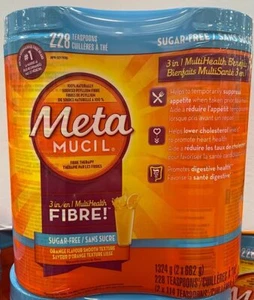 Metamucil Smooth Texture Orange 228 doeses sugar free - Picture 1 of 3