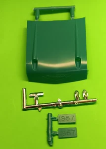 57 1957 Chevy Bel Air 1/25 Hood Chrome Insert Dated License Plates Inside Mirror - Picture 1 of 4