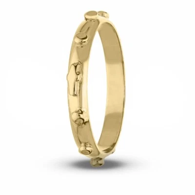 Anneau Chapelet en or Jaune 18 Carats - Photo 1/2