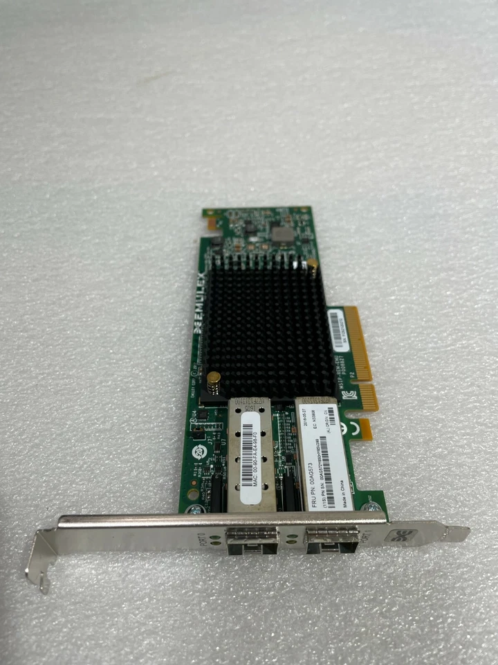 IBM 00AG573 2-Port 10Gbps SFP+ PCI-e High Profile Network Adapter - Image 1 of 1