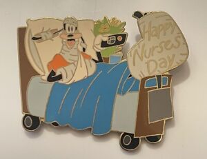 Disney Auctions Happy Nurses Nurse's Day Goofy Hospital Bed Jumbo LE 100 Pin