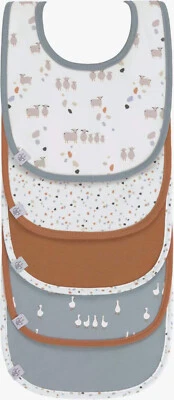 LÄSSIG Baby Kleinkind Lätzchen - Set 5 Stück - von 3-18 Monaten