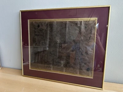 Vintage Invasions Of England & Ireland Parchment Paper Map John Speed 19” X 15” - Image 1 of 4