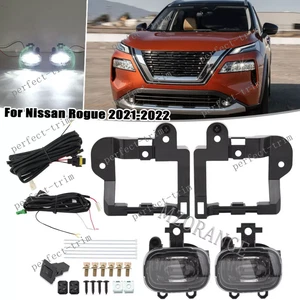 LED Front Bumper Fog Lights With Switch Cable Kit NEW FIT For Nissan Rogue 21-22 - Picture 1 of 11