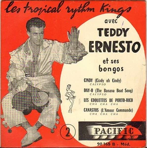 TEDDY ERNESTO & TROPICAL RYTHM KINGS CALYPSO LATIN JAZZ 50'S EP PACIFIC 90 168   - Picture 1 of 2