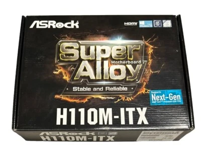 ﻿H110M-ITX ASRock Super Alloy Motherboard - Image 1 of 4