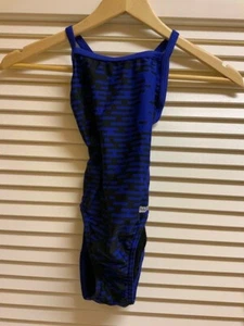 NEW IN BOX GIRLS Speedo Competition Modern Matrix Flyback in Speedo Blue 431  - Picture 1 of 4