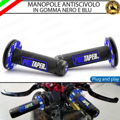 MANOPOLE MANUBRIO MOTO NERO BLU PER SUZUKI DR-Z 400 SM VALENTI RACING - Immagine 1 di 4