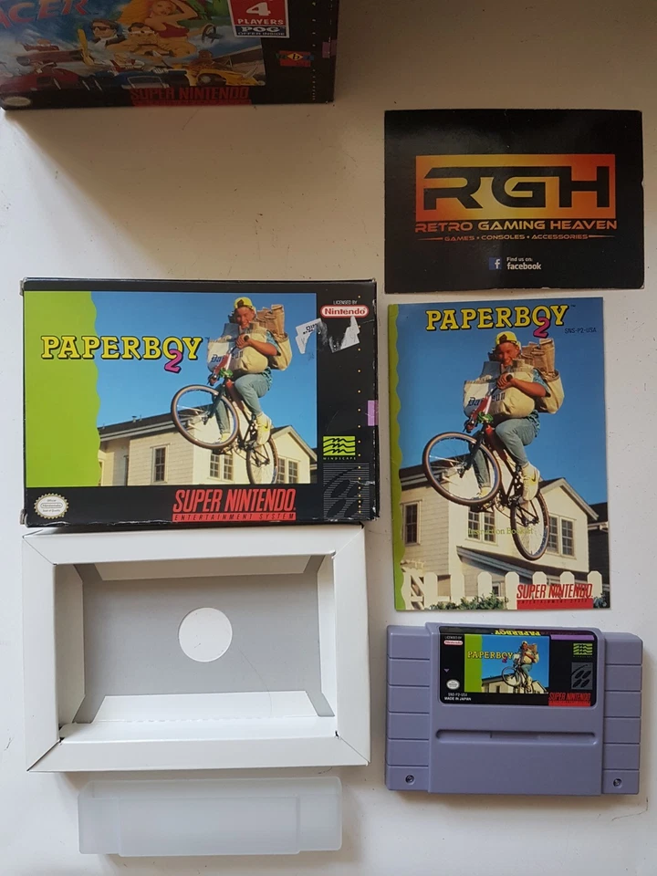 PAPERBOY 2 SUPER NINTENDO USA SNES GAME VERY GOOD CON - Image 1 of 4