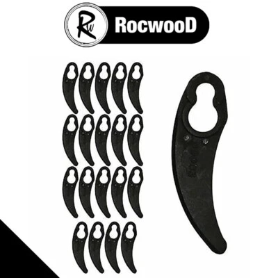 ROCWOOD Powerforce Pack Of 20 Plastic Cutting Blades Fits 1000W Hover Lawnmower PDG4140