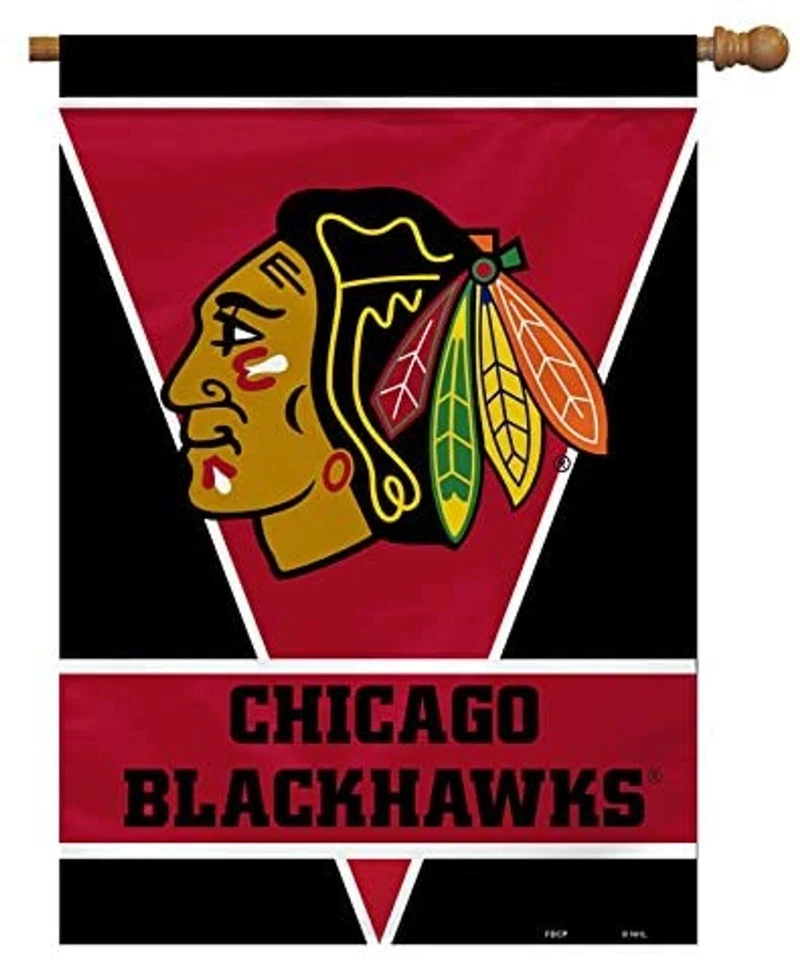 Chicago Blackhawks 28" x 40" House Flag 1-Sided - Image 1 of 1