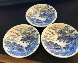 VTG SET OF (3) ENOCH WEDGWOOD "COUNTRYSIDE" - FRUIT- DESSERT- BERRY BOWLS - VGC - Picture 1 of 6