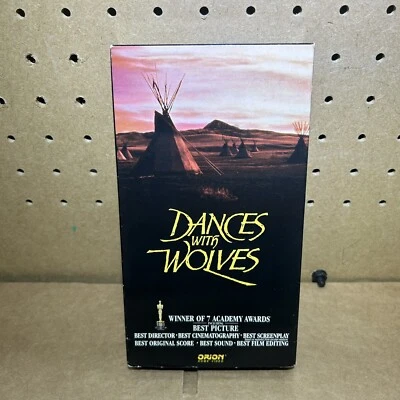 Dances with Wolves (VHS, 1990) Rare vintage Orion Kevin Costner - Free Ship - Image 1 of 4