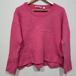 Country Road Jumper AUS L/14 US10 Pink Angora Wool Cashmere Knit Sweater - Picture 1 of 9