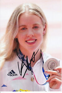 Keely HODGKINSON - GBR - Leichtathletik - Olympia 2.OS Silber 2020 Foto signiert